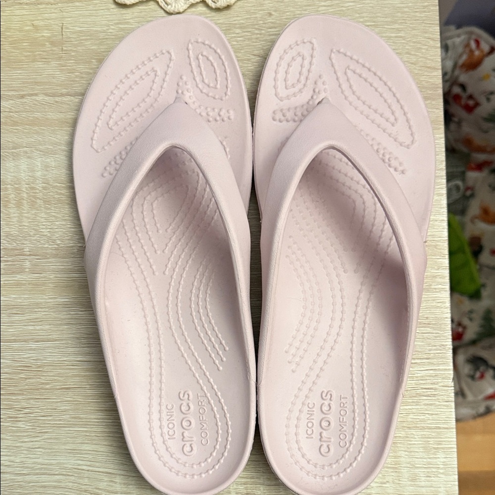 Croc flip flops